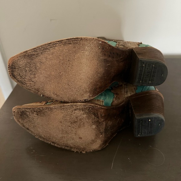 Turquoise Western Leather Boots | Corral - Picture 5 of 5